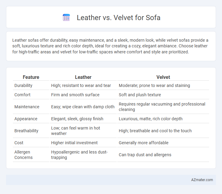 Leather vs. Velvet for Sofa - What is The Difference?