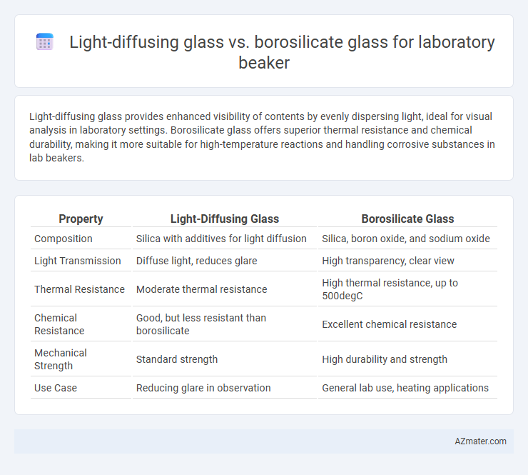Light-diffusing glass vs. borosilicate glass for laboratory beaker - What is The Difference?