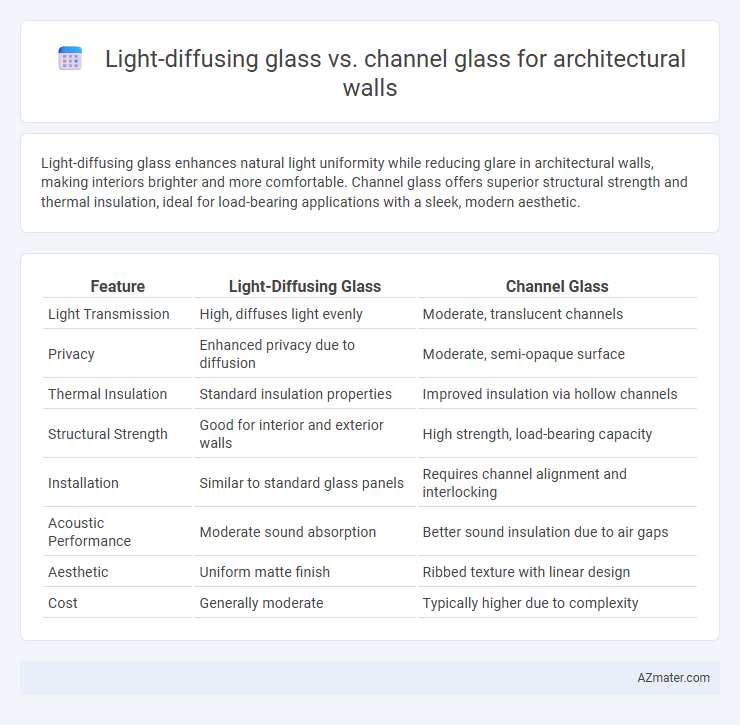 Light-diffusing glass vs. channel glass for architectural walls - What is The Difference?
