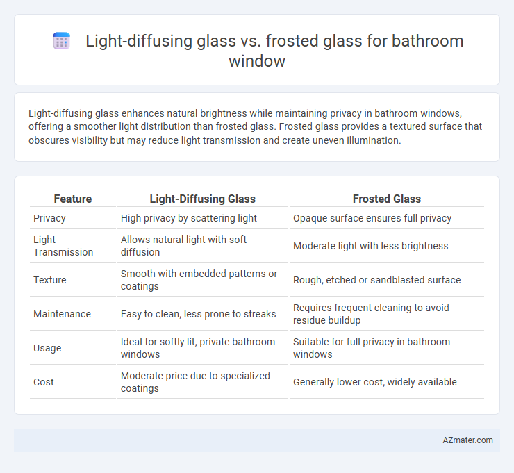 Light-diffusing glass vs. frosted glass for bathroom window - What is The Difference?
