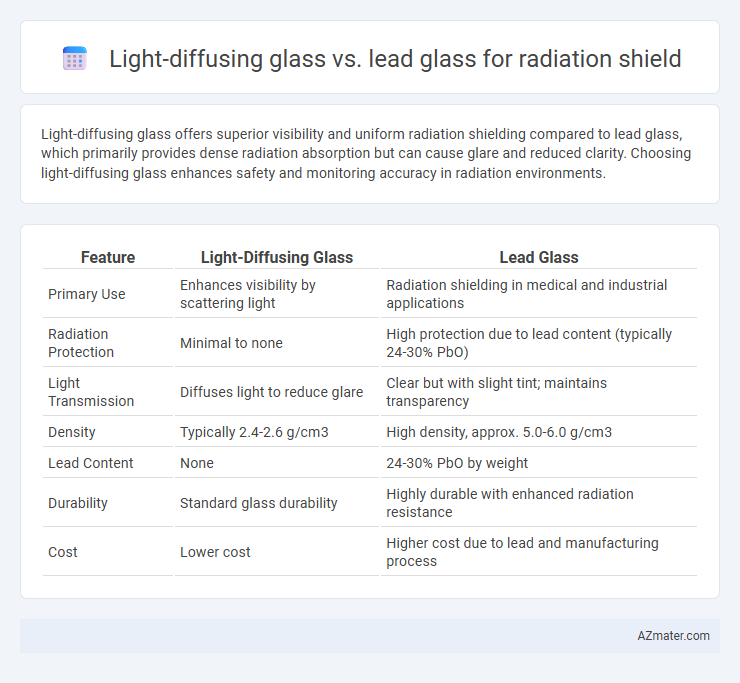Light-diffusing glass vs. lead glass for radiation shield - What is The Difference?