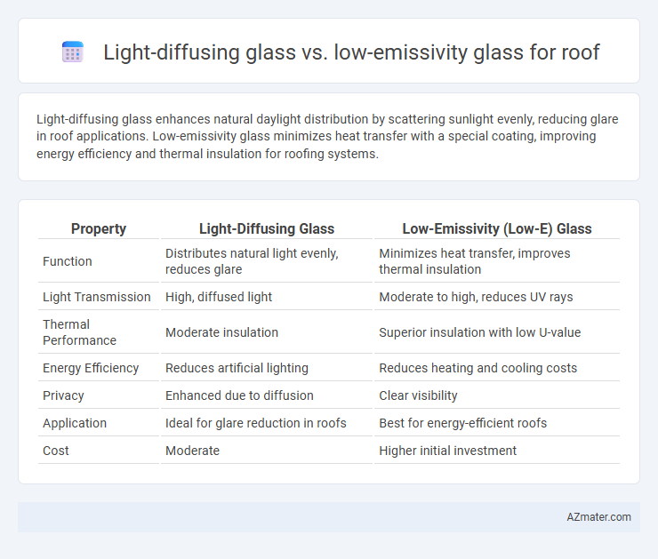 Light-diffusing glass vs. low-emissivity glass for roof - What is The Difference?