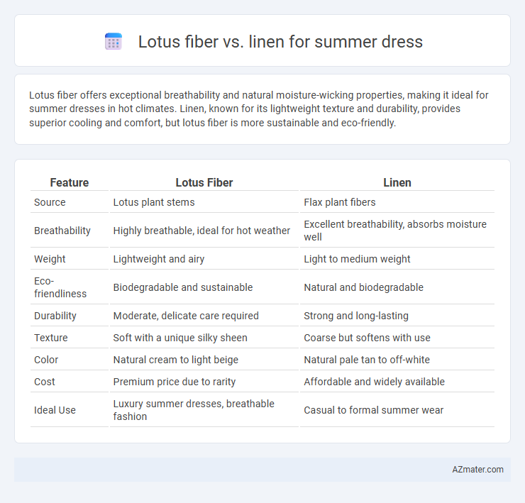 Lotus fiber vs. linen for summer dress - What is The Difference?