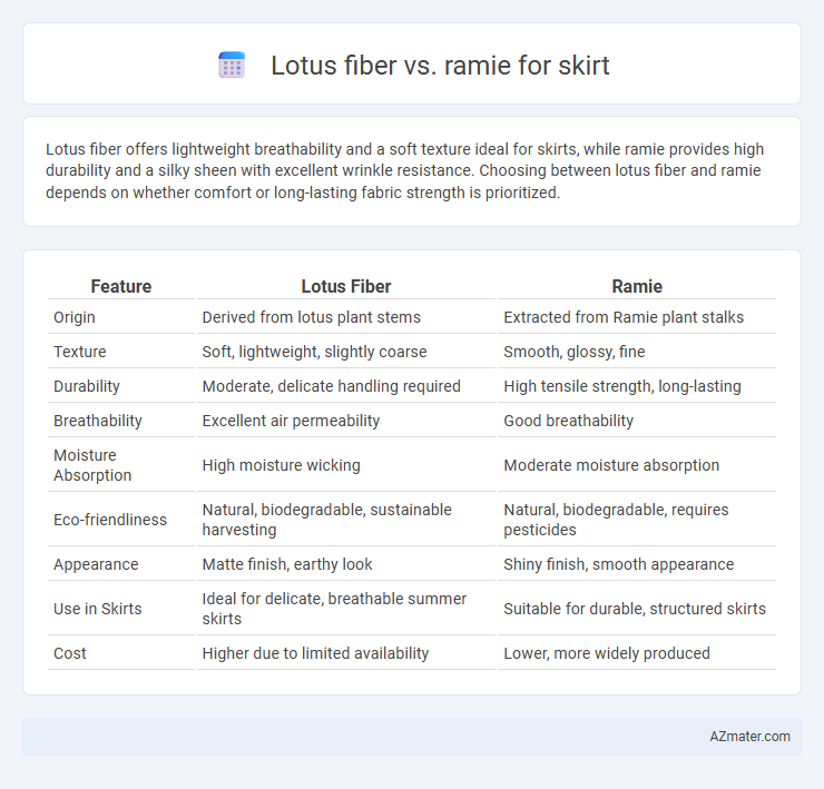 Lotus fiber vs. ramie for skirt - What is The Difference?