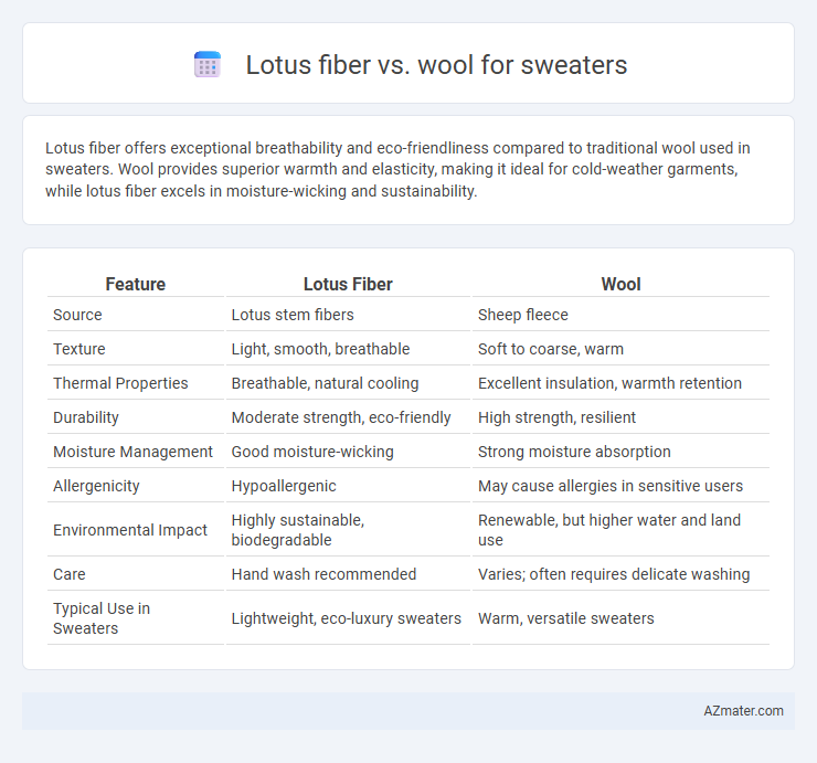 Lotus fiber vs. wool for sweaters - What is The Difference?