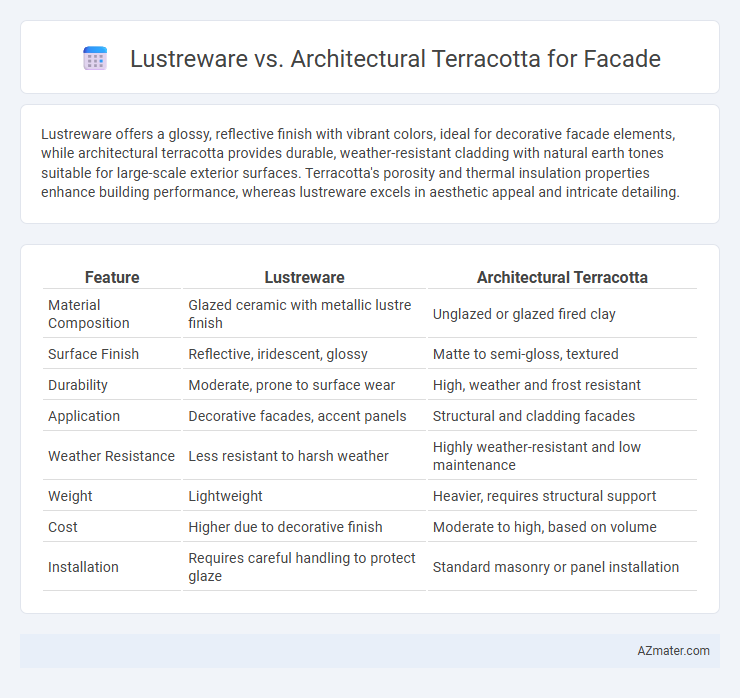 Lustreware vs. Architectural Terracotta for Facade - What is The Difference?