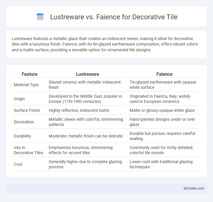 Lustreware vs. Faience for Decorative Tile - What is The Difference?