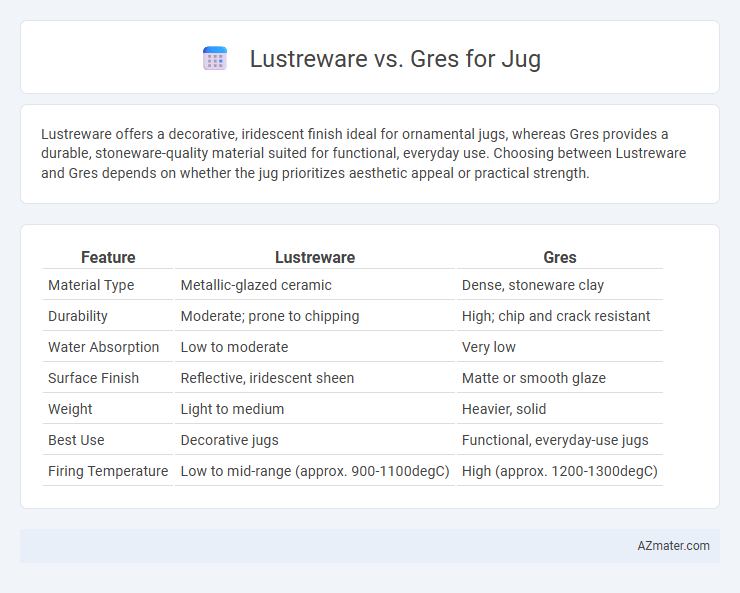 Lustreware vs. Gres for Jug - What is The Difference?
