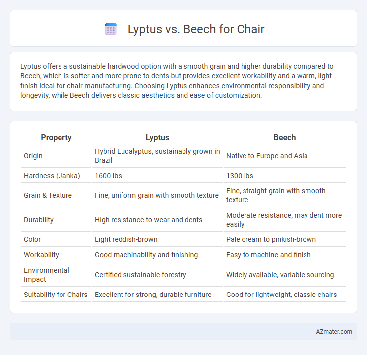 Lyptus vs. Beech for Chair - What is The Difference?