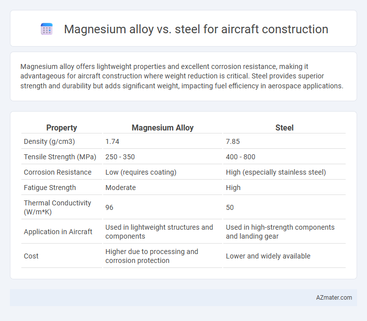Magnesium alloy vs. steel for aircraft construction - What is The Difference?