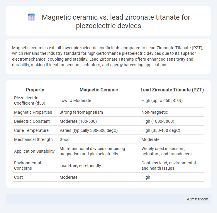 Magnetic ceramic vs. lead zirconate titanate for piezoelectric devices - What is The Difference?