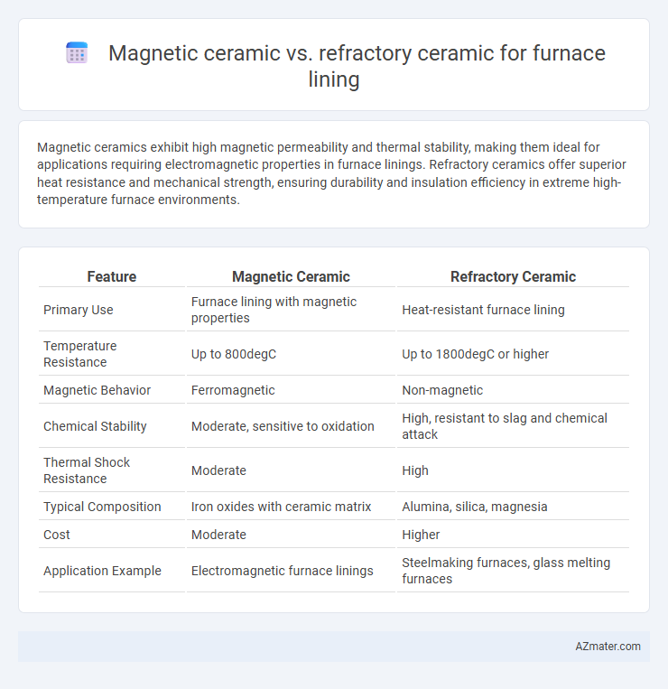 Magnetic ceramic vs. refractory ceramic for furnace lining - What is The Difference?