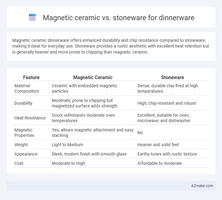 Magnetic ceramic vs. stoneware for dinnerware - What is The Difference?