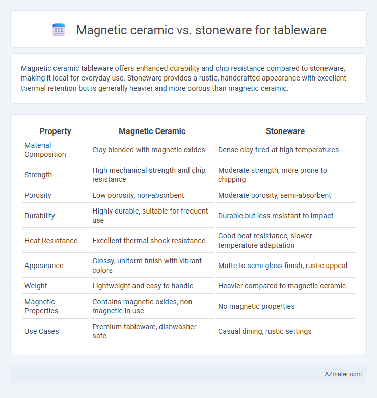 Magnetic ceramic vs. stoneware for tableware - What is The Difference?