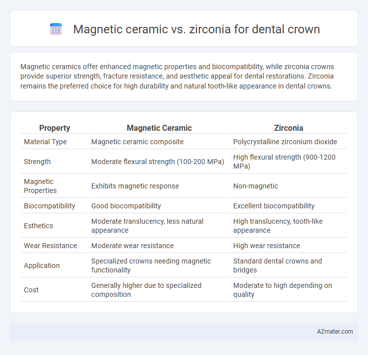 Magnetic ceramic vs. zirconia for dental crown - What is The Difference?