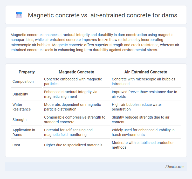 Magnetic concrete vs. air-entrained concrete for dams - What is The Difference?