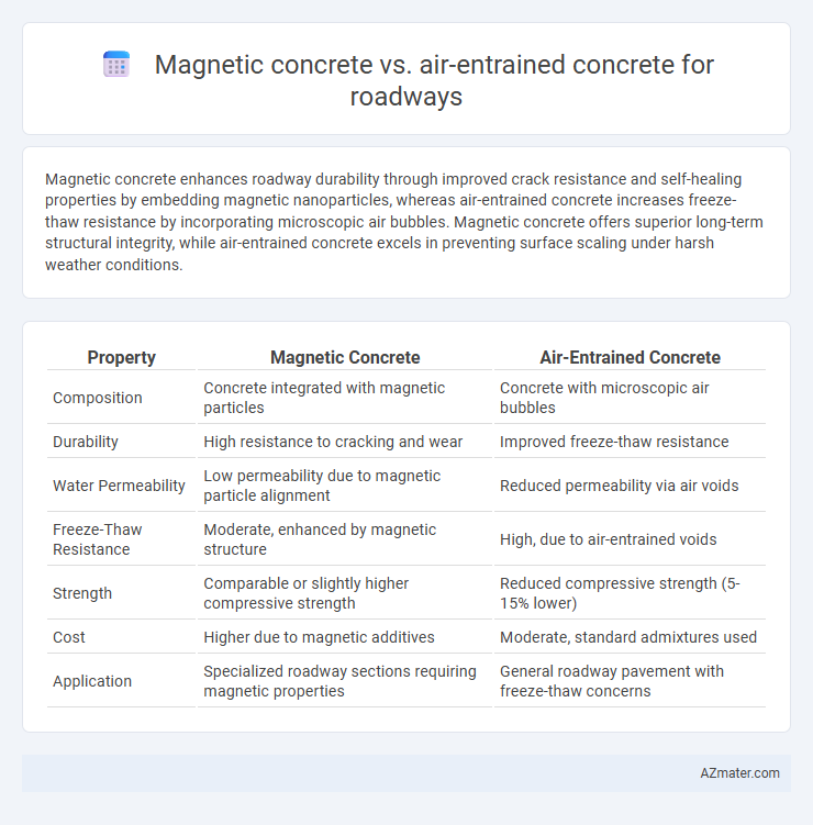Magnetic concrete vs. air-entrained concrete for roadways - What is The Difference?