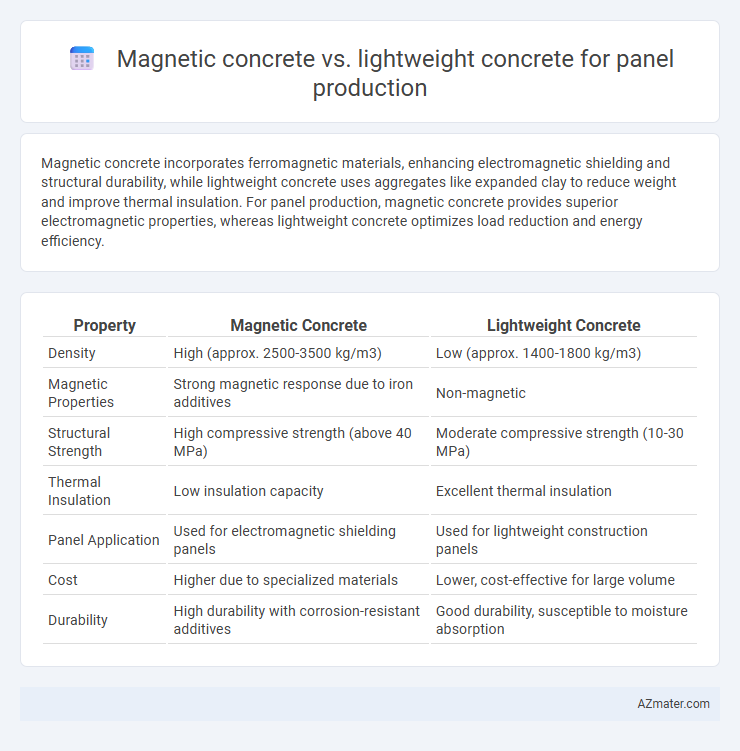 Magnetic concrete vs. lightweight concrete for panel production - What is The Difference?