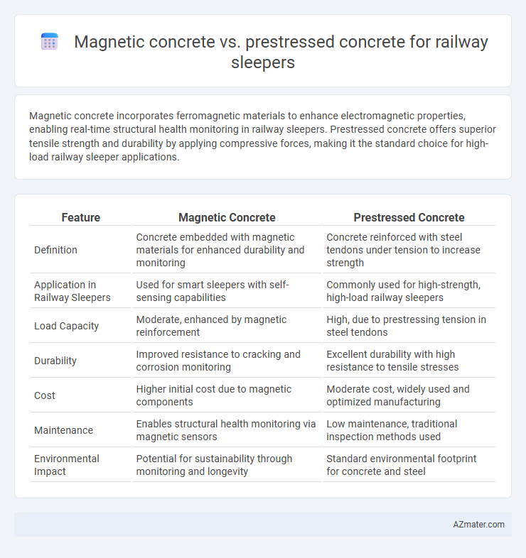 Magnetic concrete vs. prestressed concrete for railway sleepers - What is The Difference?