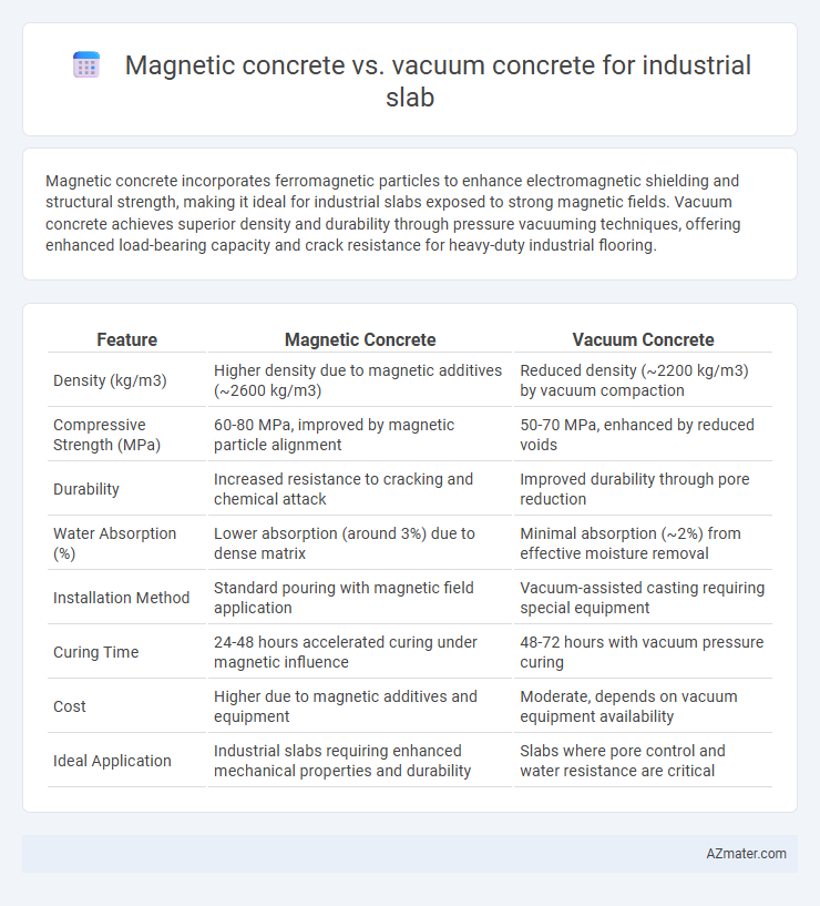 Magnetic concrete vs. vacuum concrete for industrial slab - What is The Difference?