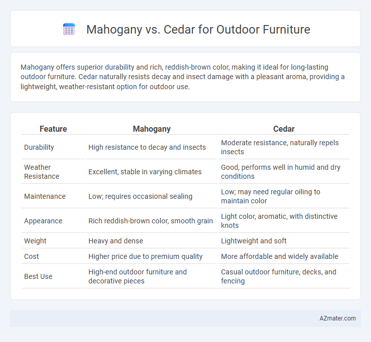 Mahogany vs. Cedar for Outdoor Furniture - What is The Difference?