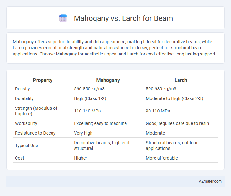 Mahogany vs. Larch for Beam - What is The Difference?