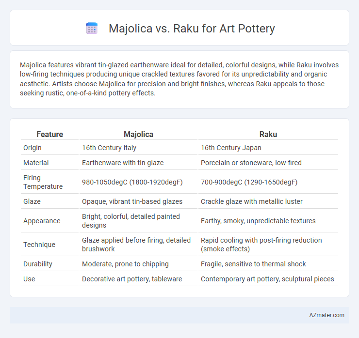 Majolica vs. Raku for Art Pottery - What is The Difference?