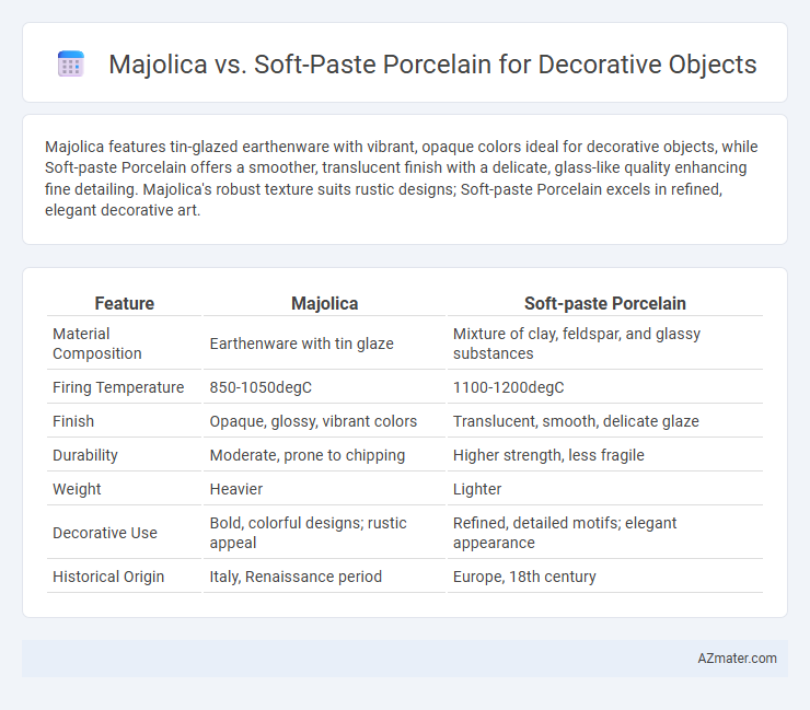 Majolica vs. Soft-Paste Porcelain for Decorative Objects - What is The Difference?