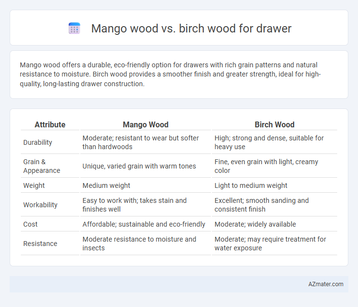 Mango wood vs. birch wood for drawer - What is The Difference?