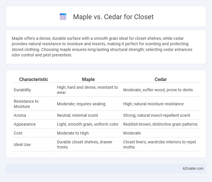 Maple vs. Cedar for Closet - What is The Difference?