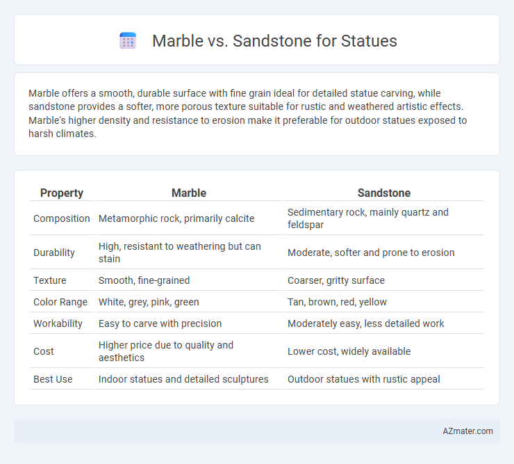 Marble vs. Sandstone for Statues - What is The Difference?