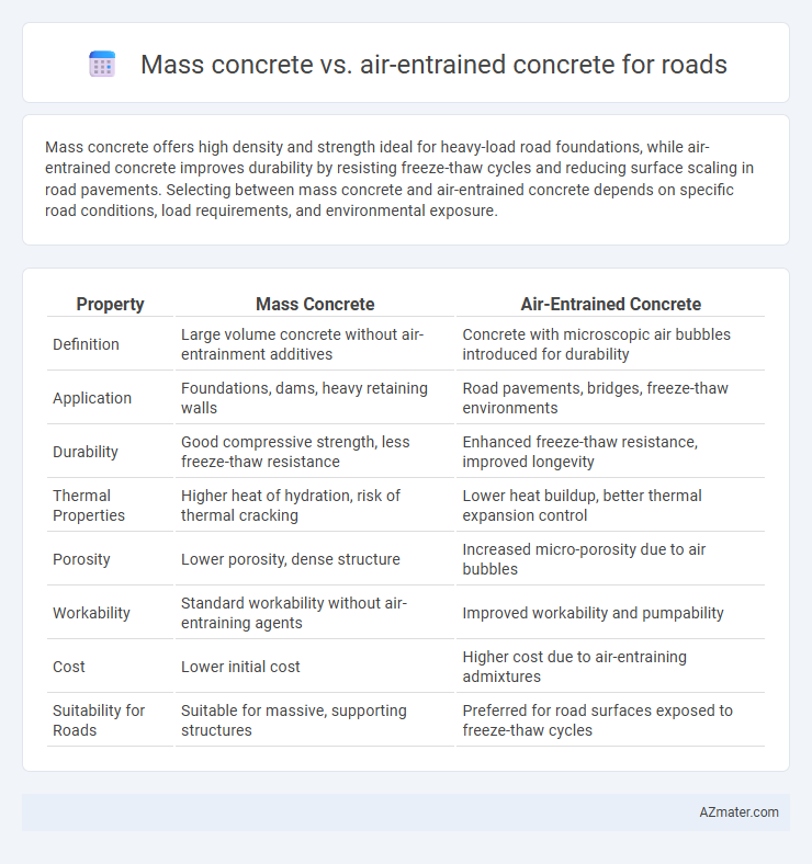 Mass concrete vs. air-entrained concrete for roads - What is The Difference?