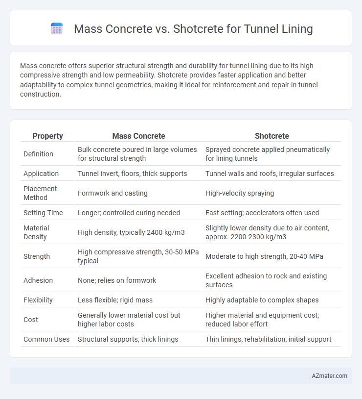 Mass Concrete vs. Shotcrete for Tunnel Lining - What is The Difference?