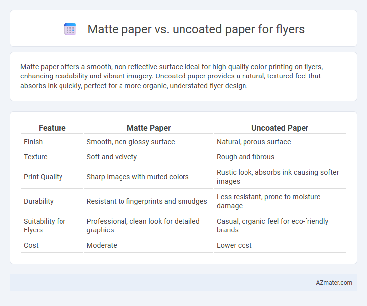 Matte paper vs. uncoated paper for flyers - What is The Difference?