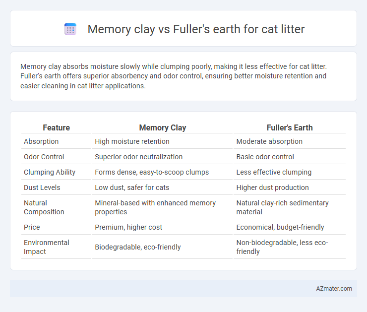 Memory clay vs Fuller's earth for cat litter - What is The Difference?