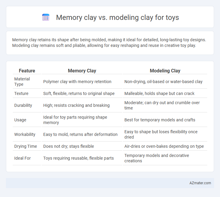 Memory clay vs. modeling clay for toys - What is The Difference?
