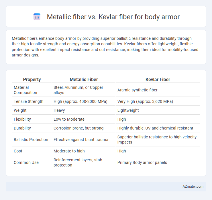 Metallic fiber vs. Kevlar fiber for body armor - What is The Difference?