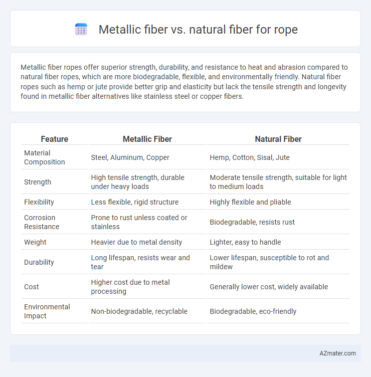 Metallic fiber vs. natural fiber for rope - What is The Difference?