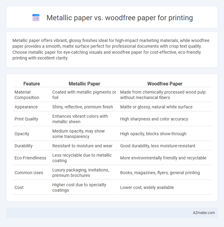 Metallic paper vs. woodfree paper for printing - What is The Difference?