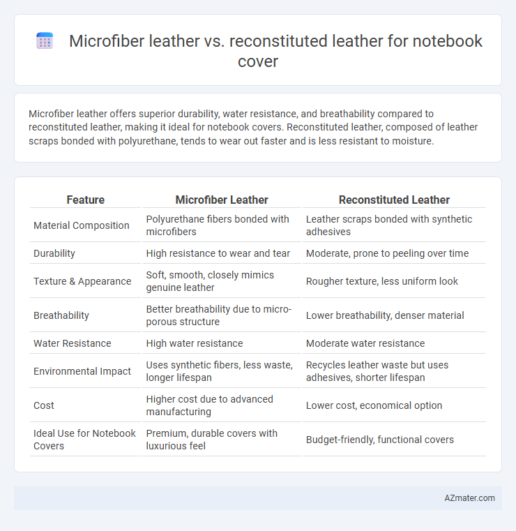Microfiber leather vs. reconstituted leather for notebook cover - What is The Difference?