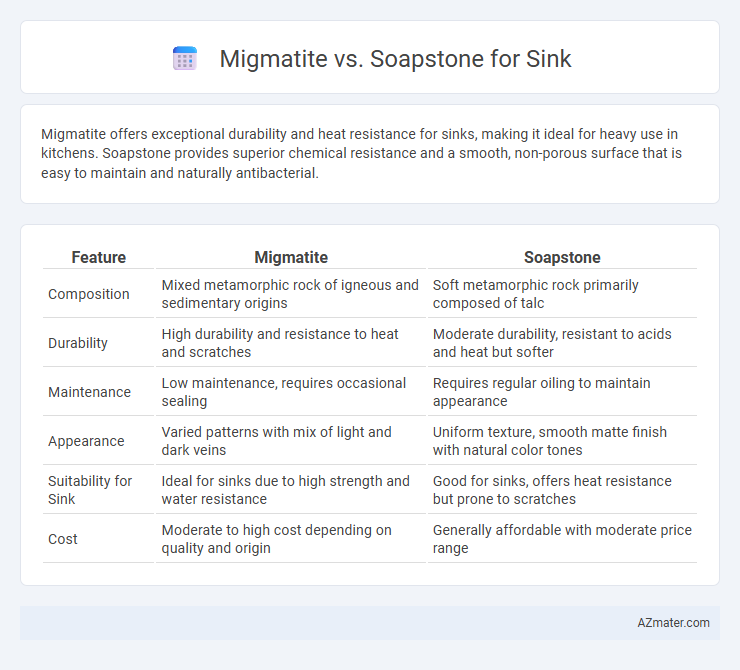 Migmatite vs. Soapstone for Sink - What is The Difference?