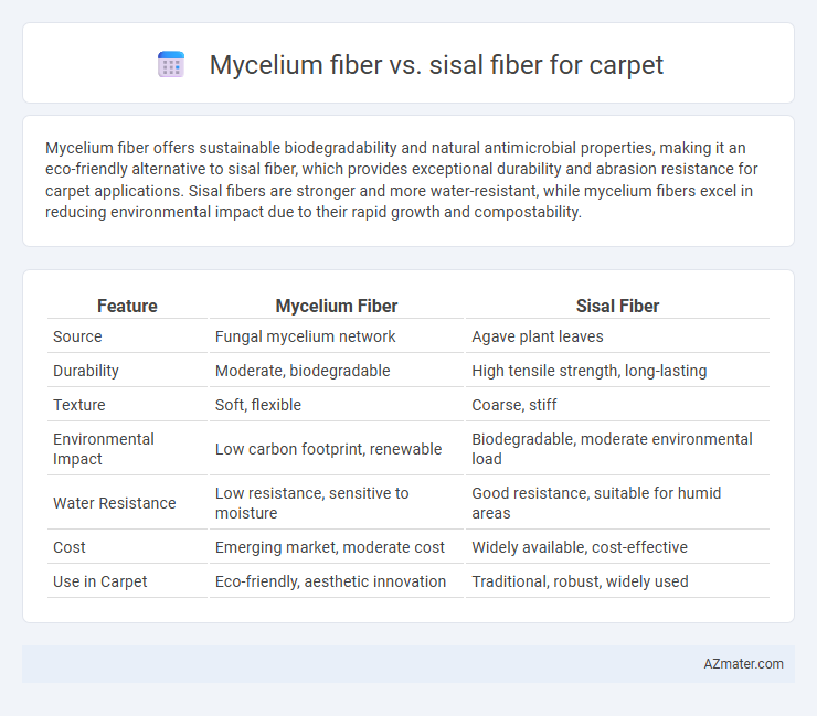 Mycelium fiber vs. sisal fiber for carpet - What is The Difference?