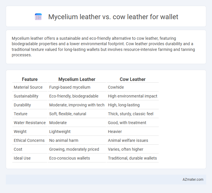 Mycelium leather vs. cow leather for wallet - What is The Difference?