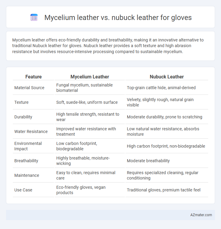Mycelium leather vs. nubuck leather for gloves - What is The Difference?
