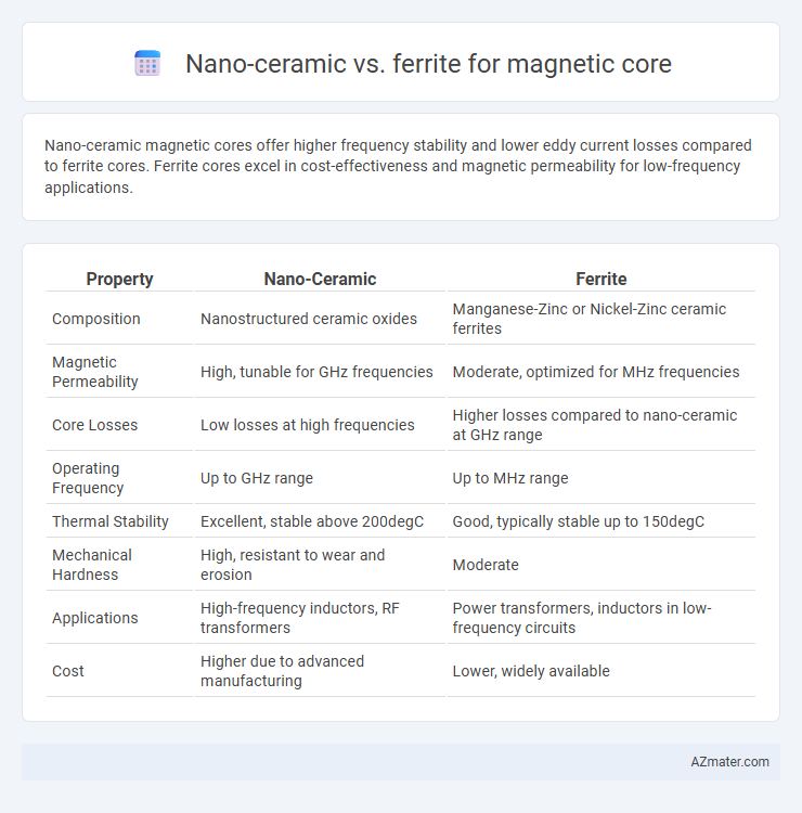 Nano-ceramic vs. ferrite for magnetic core - What is The Difference?
