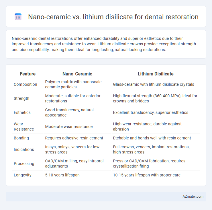 Nano-ceramic vs. lithium disilicate for dental restoration - What is The Difference?