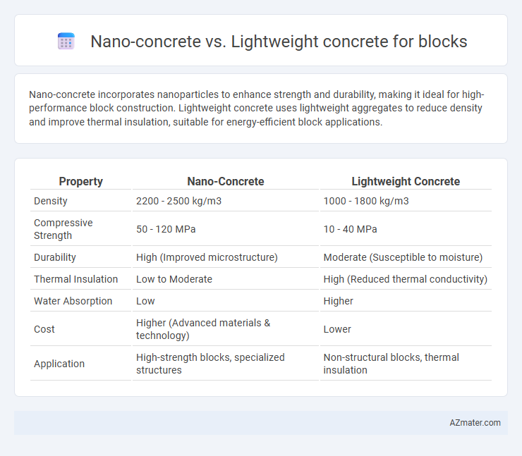 Nano-concrete vs. Lightweight concrete for blocks - What is The Difference?