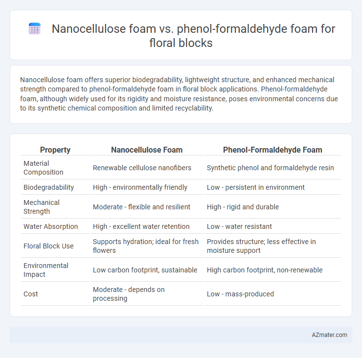 Nanocellulose foam vs. phenol-formaldehyde foam for floral blocks - What is The Difference?