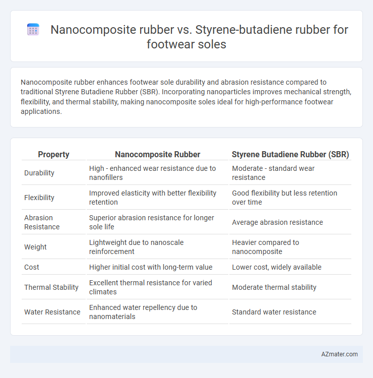 Nanocomposite rubber vs. Styrene-butadiene rubber for footwear soles - What is The Difference?
