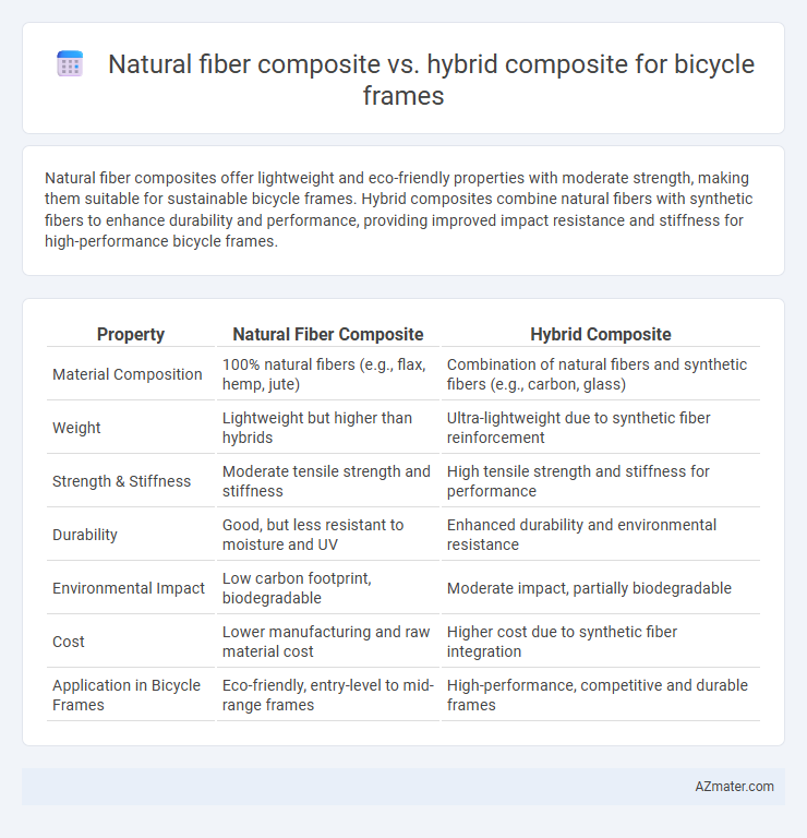 Natural fiber composite vs. hybrid composite for bicycle frames - What is The Difference?